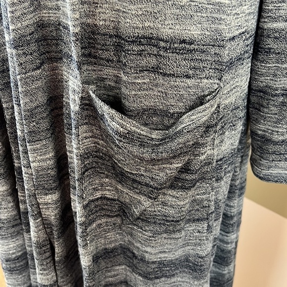 LulaRoe Sarah Multicolor Cardigan Sweater large - Picture 4 of 6